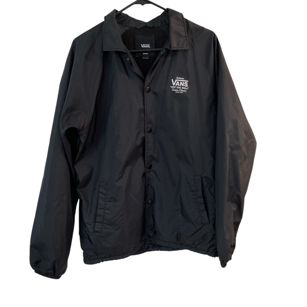 Vans Off The Wall Coach Jacket | Y2K Skater • Streetwear Core • Black | Men’s M - Picture 2 of 7